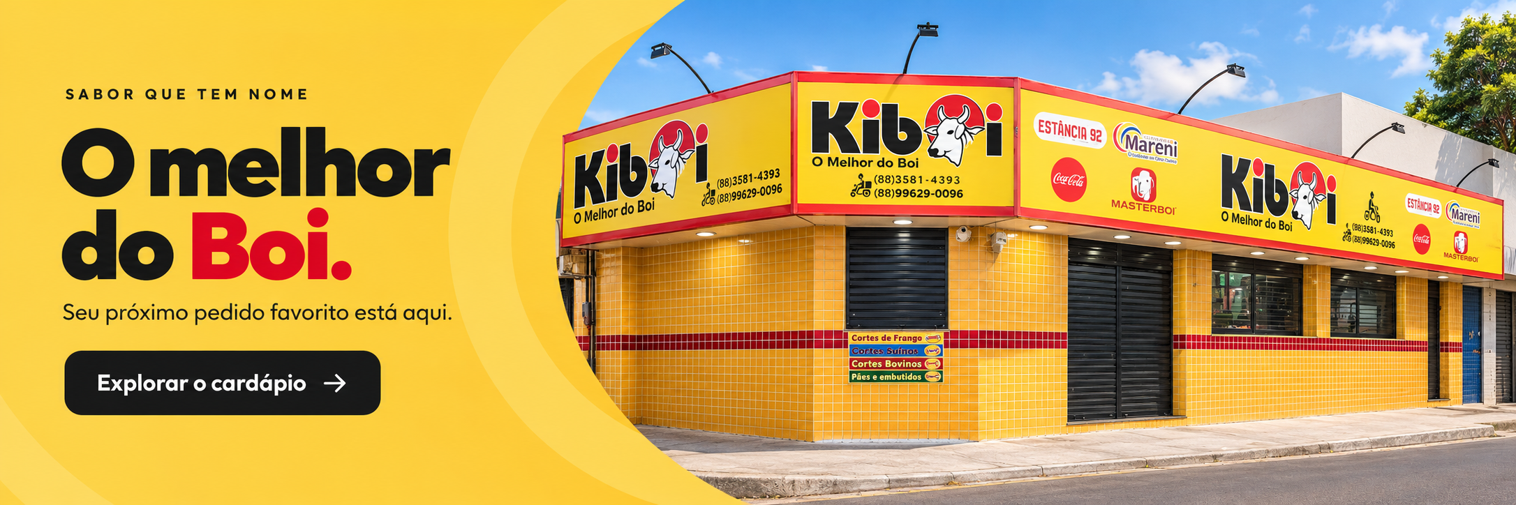 Kiboi — Sabor que tem nome. O melhor do Boi. Explore o cardápio.